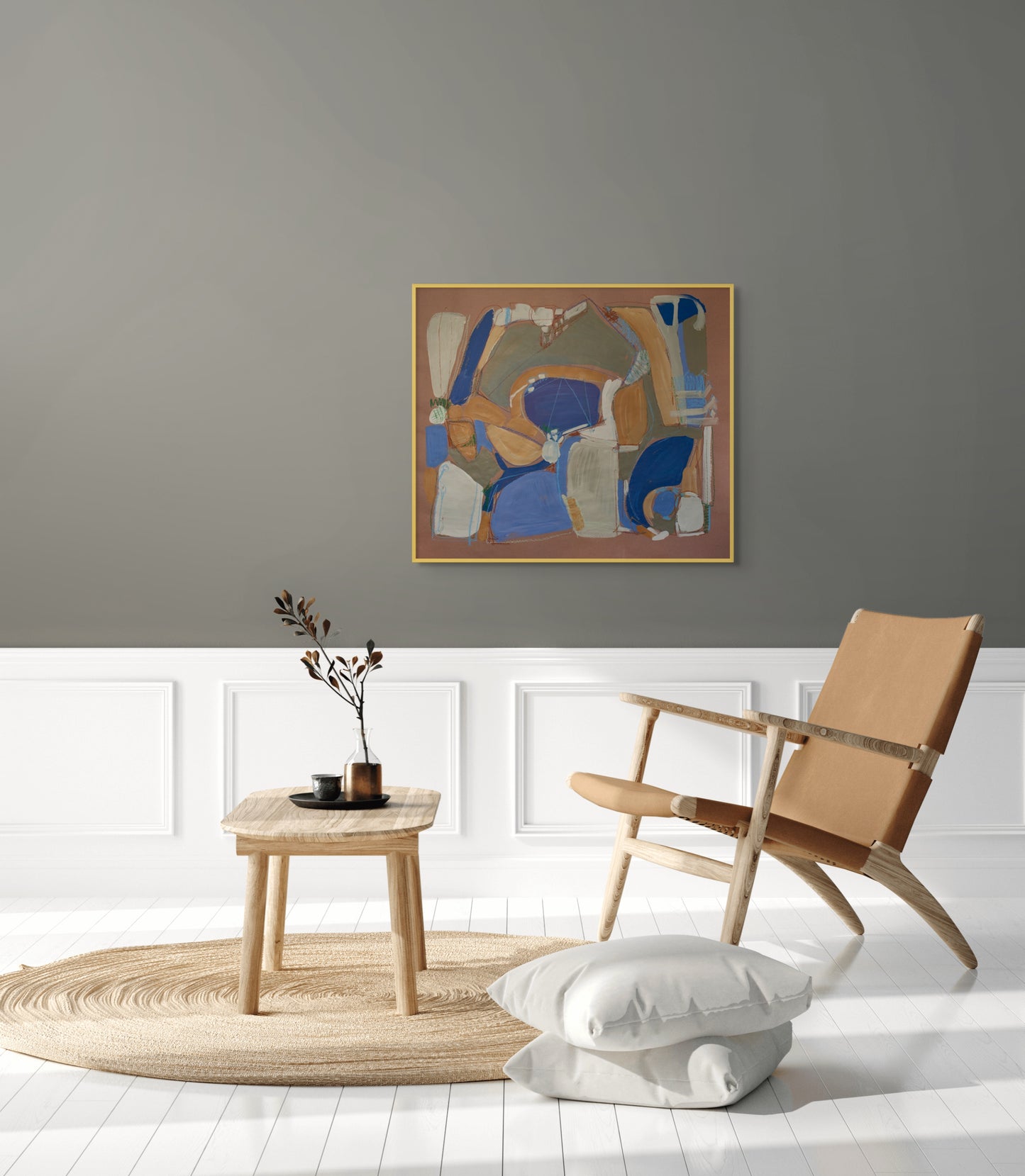 Ready When You Are - Sophisticated Paper Print by Tamara Brink | Abstract Art - Free Shipping