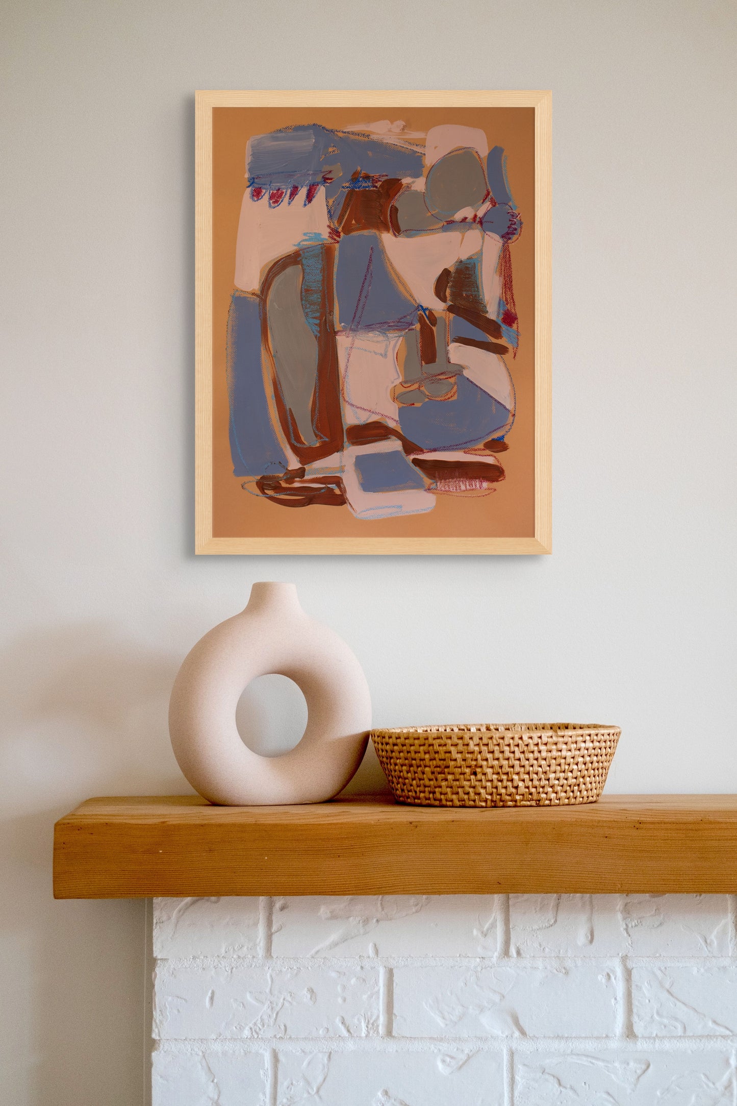 It's Piling Up In Here - Abstract Print on Paper by Tamara Brink | Free Shipping