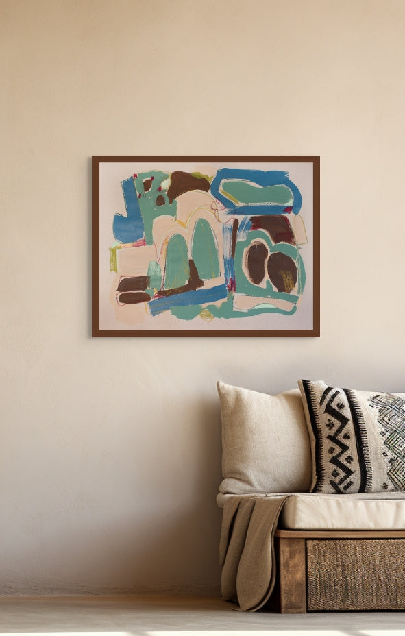 Playground Pals - Abstract Paper Print by Tamara Brink | Free Shipping