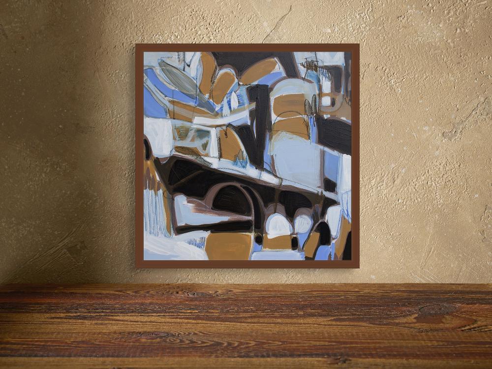 Glad To Be Here - Abstract Paper Print by Tamara Brink | Free Shipping