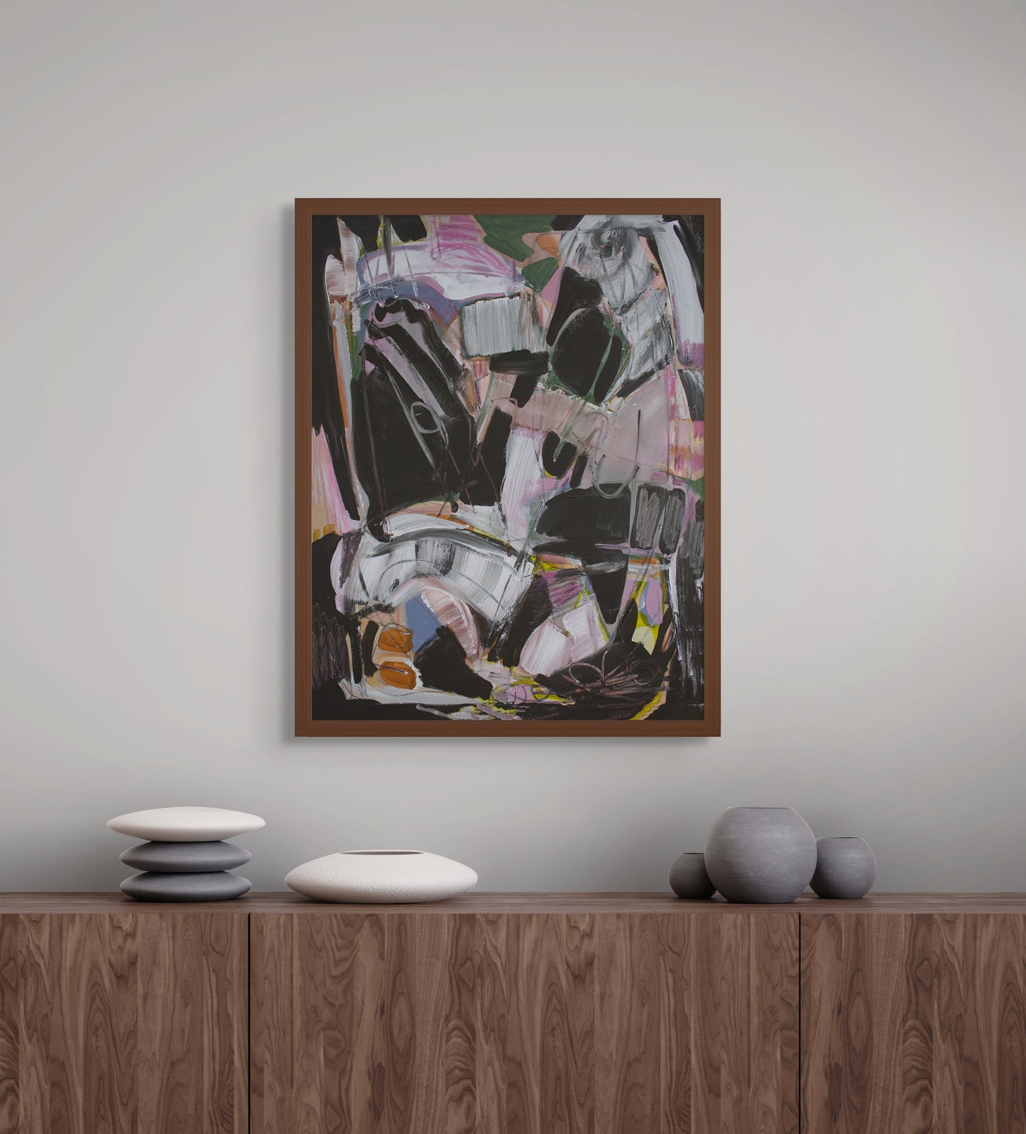 Enough Already - Energetic Abstract Print on Paper by Tamara Brink | Free Shipping
