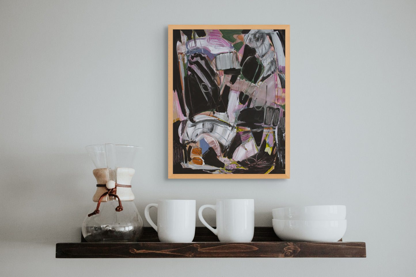 Enough Already - Energetic Abstract Print on Paper by Tamara Brink | Free Shipping
