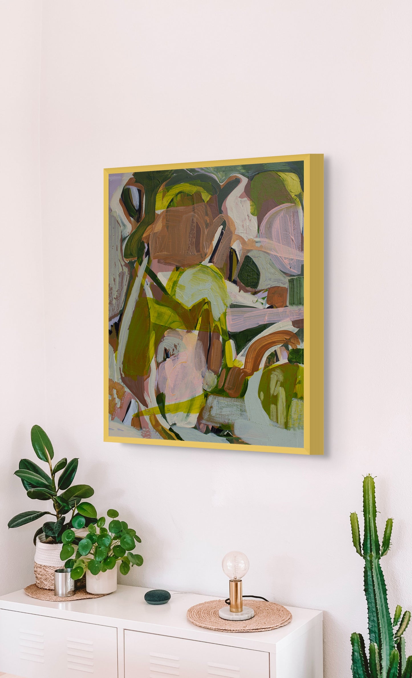 Just Get It - Energetic Abstract Print on Paper by Tamara Brink | Free Shipping