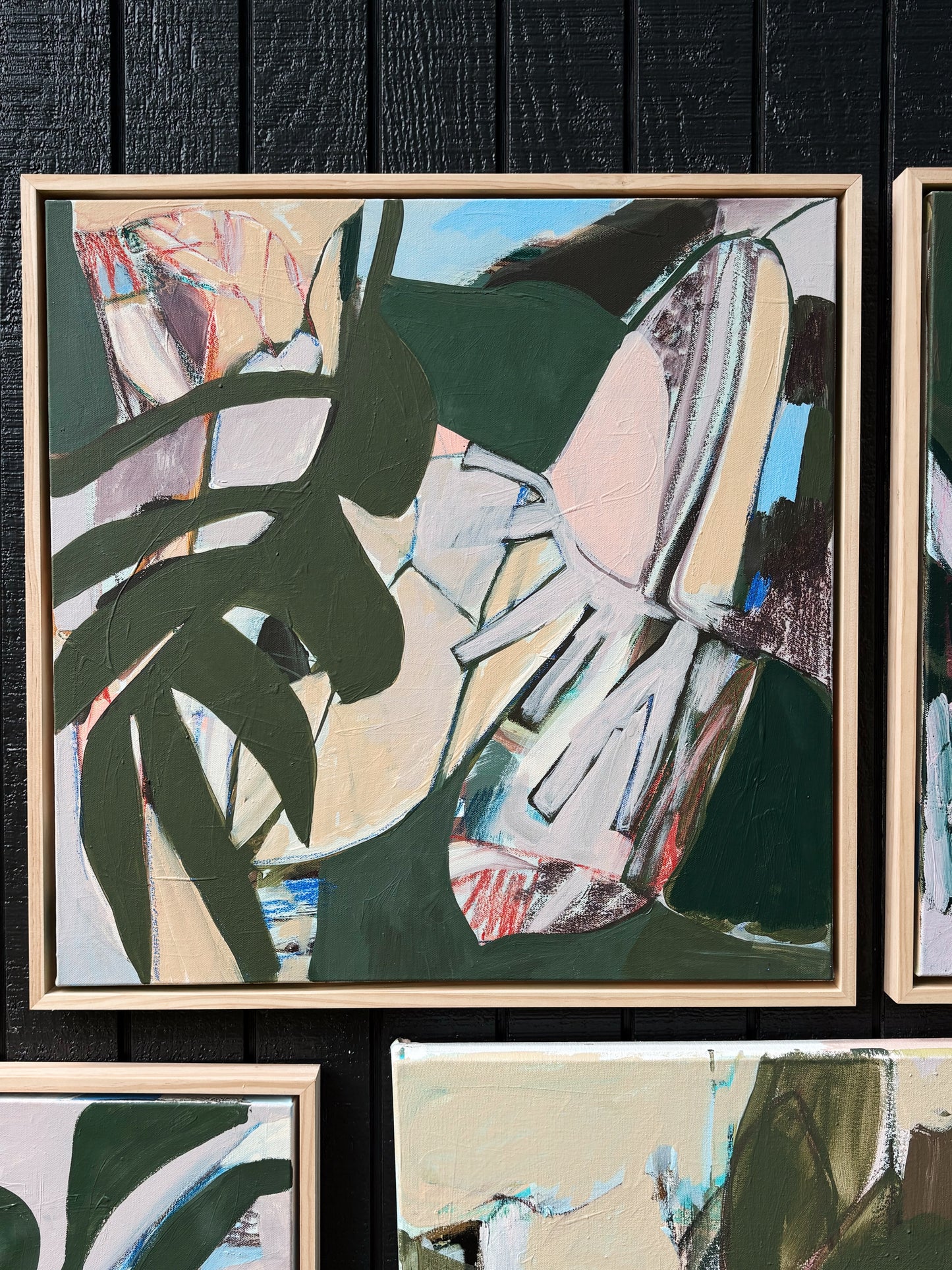 Holding The Line – Original 24"x24" Abstract Painting