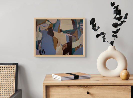 Let's Go All Together - Abstract Fine Art Paper Print by Tamara Brink | Free Shipping