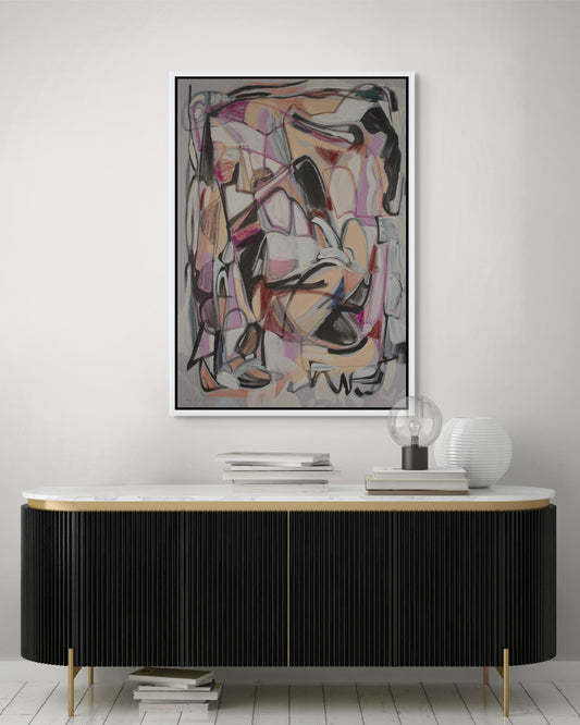 Sounds About Right - Energetic Abstract Canvas Print by Tamara Brink | Free Shipping