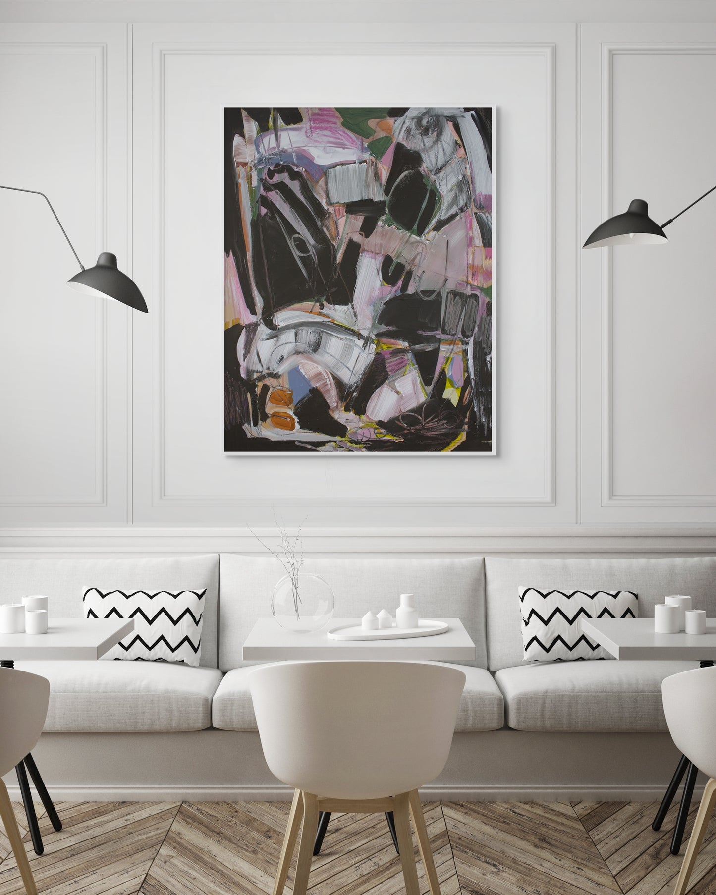 Enough Already - Energetic Abstract Canvas Print by Tamara Brink | Free Shipping