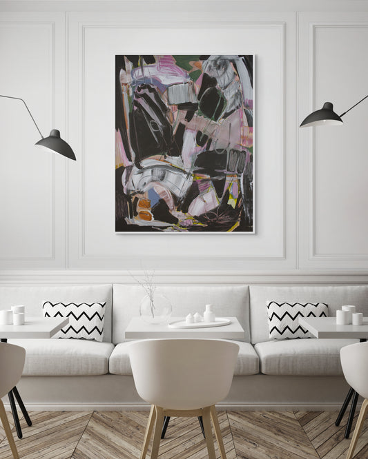 Enough Already - Energetic Abstract Canvas Print by Tamara Brink | Free Shipping