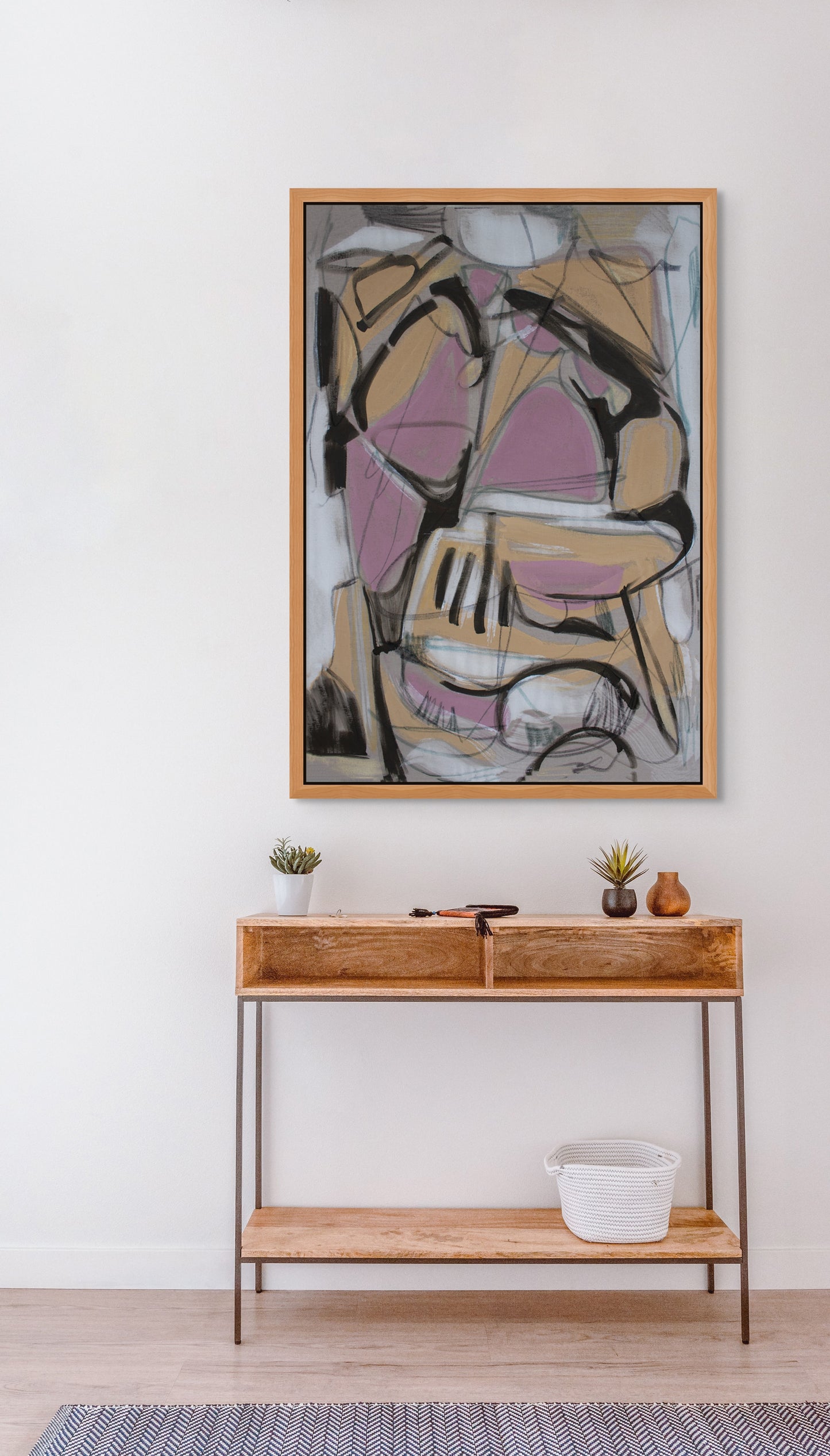 Stay In- Energetic Abstract Canvas Print by Tamara Brink | Free Shipping