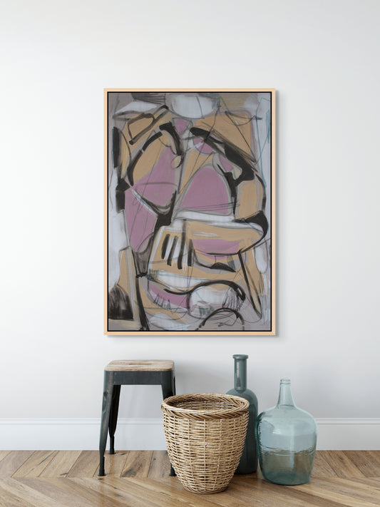 Stay In- Energetic Abstract Canvas Print by Tamara Brink | Free Shipping