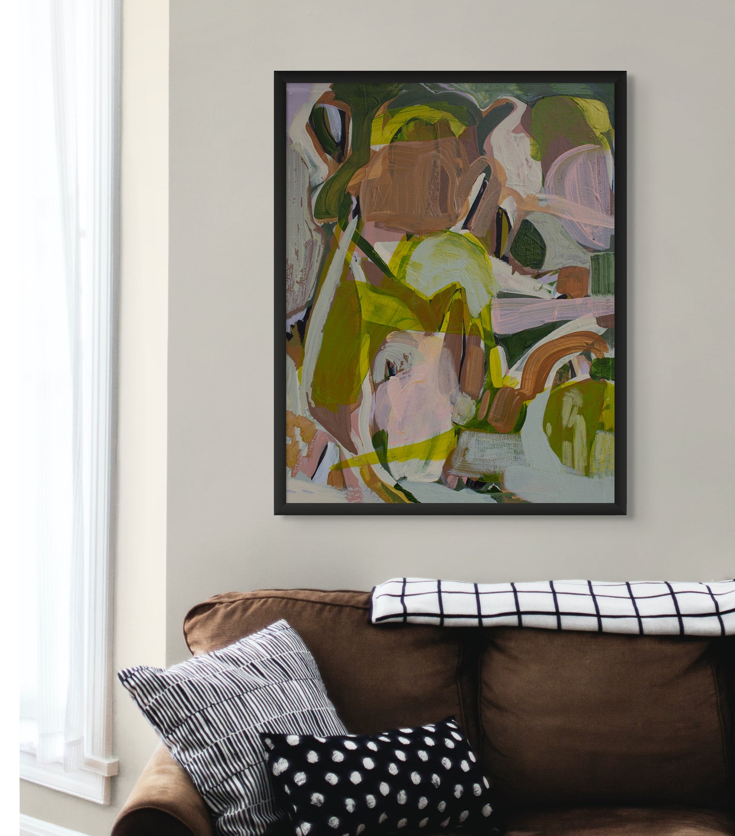 Just Get It- Energetic Abstract Canvas Print by Tamara Brink | Free Shipping