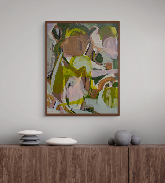 Just Get It - Energetic Abstract  Print on Paper by Tamara Brink | Free Shipping