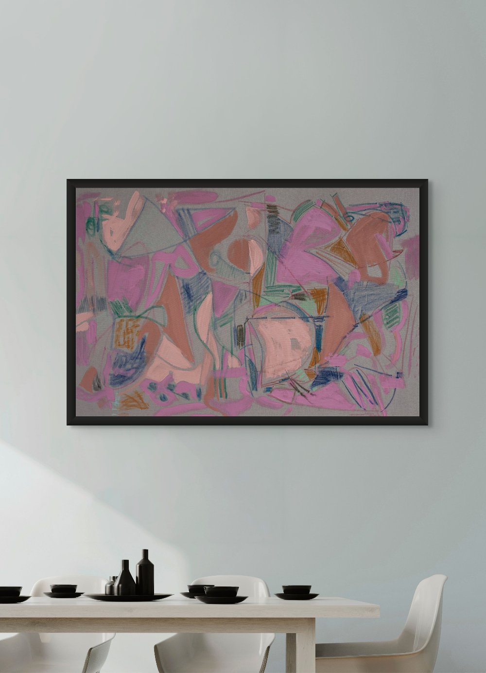 I Hear You- Energetic Abstract Canvas Print by Tamara Brink | Free Shipping