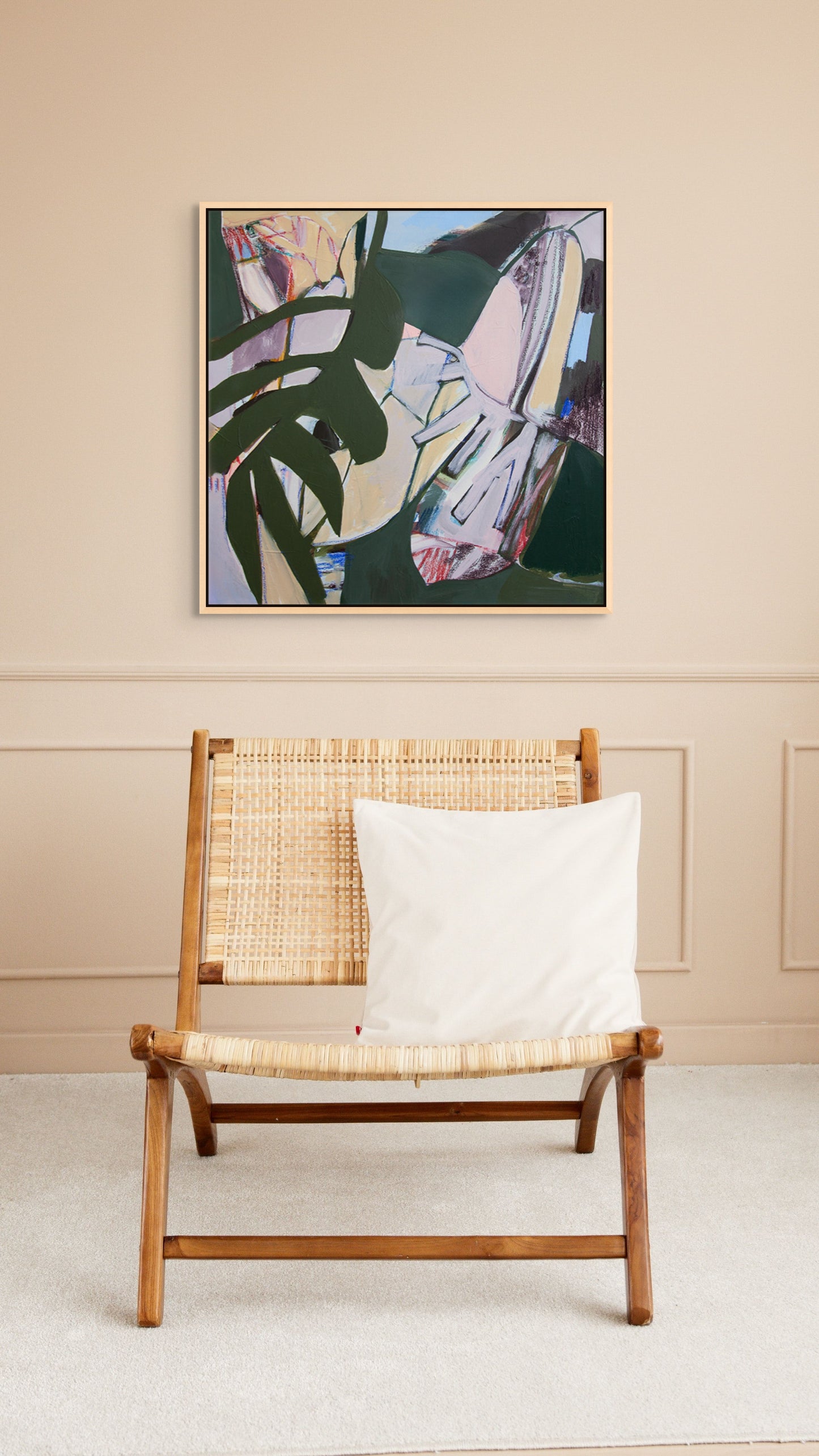 Holding The Line – Original 24"x24" Abstract Painting