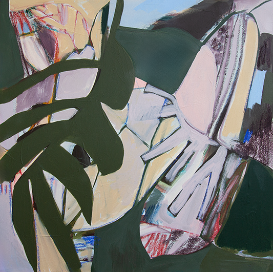 Holding The Line – Original 24"x24" Abstract Painting