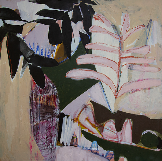 A Quiet Edge – Original 24"x24" Abstract Painting