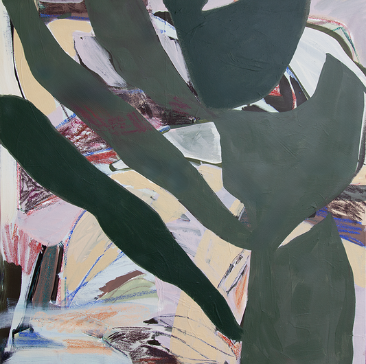 Aligned Tension – Original 24"x24" Abstract Painting