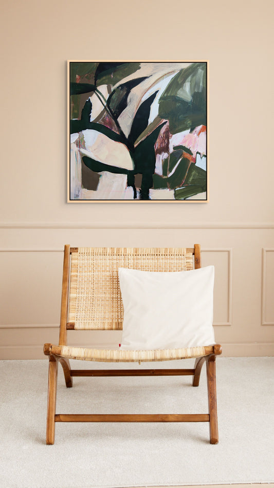 The Long Middle – Original 24"x24" Abstract Painting