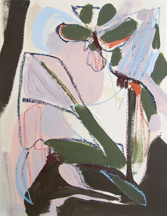 Held Open – Original 9" x 12" Abstract Painting on Wood