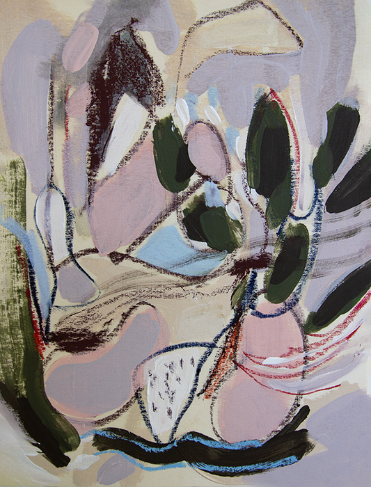 In Measure – Original 9" x 12" Abstract Painting on Wood